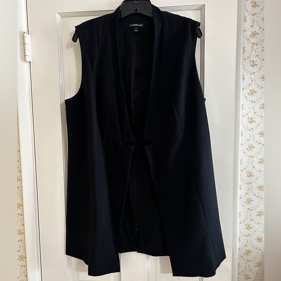 Lane Bryant Sleeveless Open Front Blazer Long Vest Size18 - Picture 3 of 12